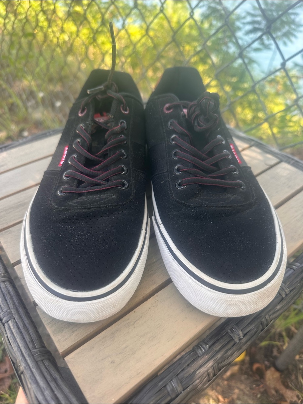 Levis Mens Casual Low Top Sneakers Black Brown 51777717A1 Size 8.5